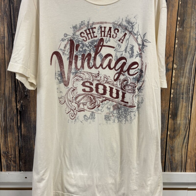 Vintage Soul Tee, Size: L