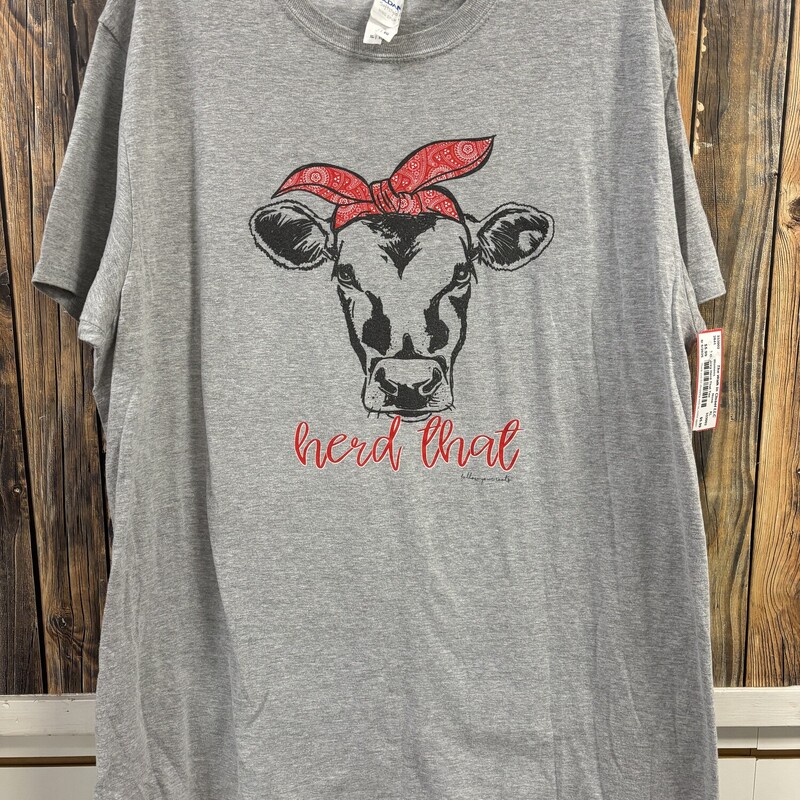 Grey Herd That Tee, Size: XL