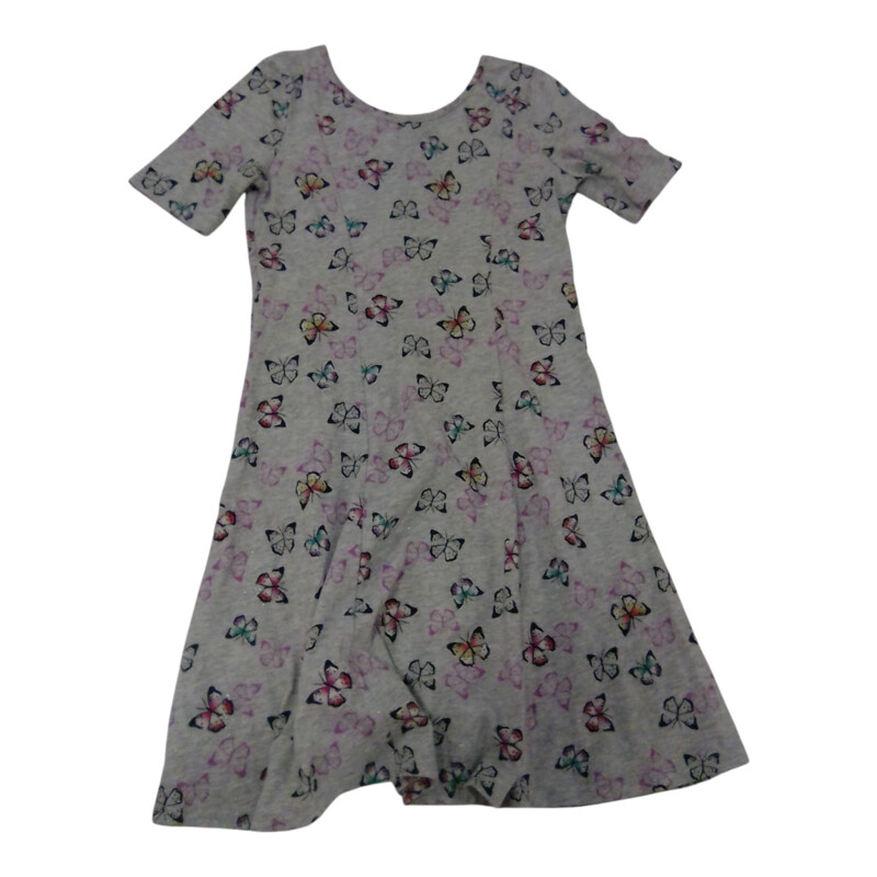 Dress: Grey/Butterflies