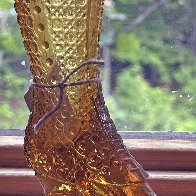 Gold Boot Bouquet Holder
