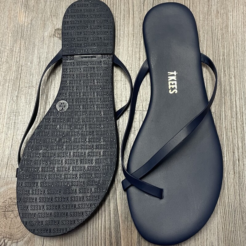 Tkees Flip Flop, Navy, Size: 7Y Women