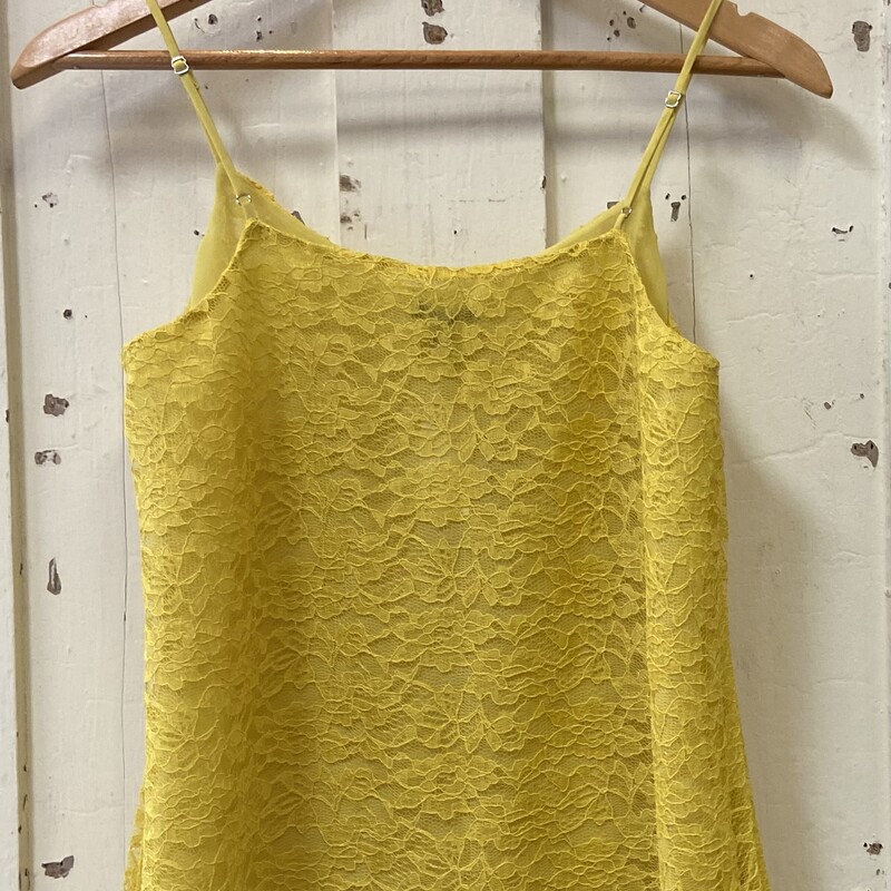 NWT Y Lace Cami<br />
Yellow<br />
Size: S R $61