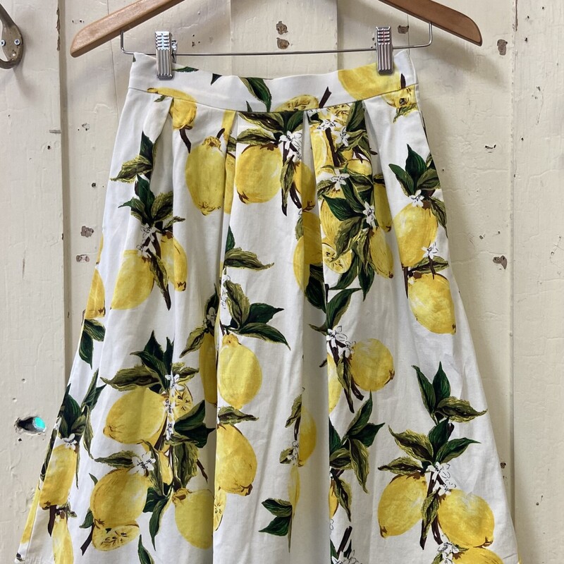 Wt/Yllw Lemon Skirt<br />
Wt/Yllw<br />
Size: Small
