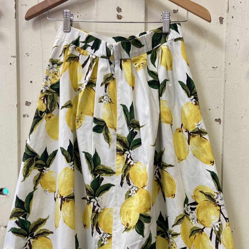 Wt/Yllw Lemon Skirt<br />
Wt/Yllw<br />
Size: Small
