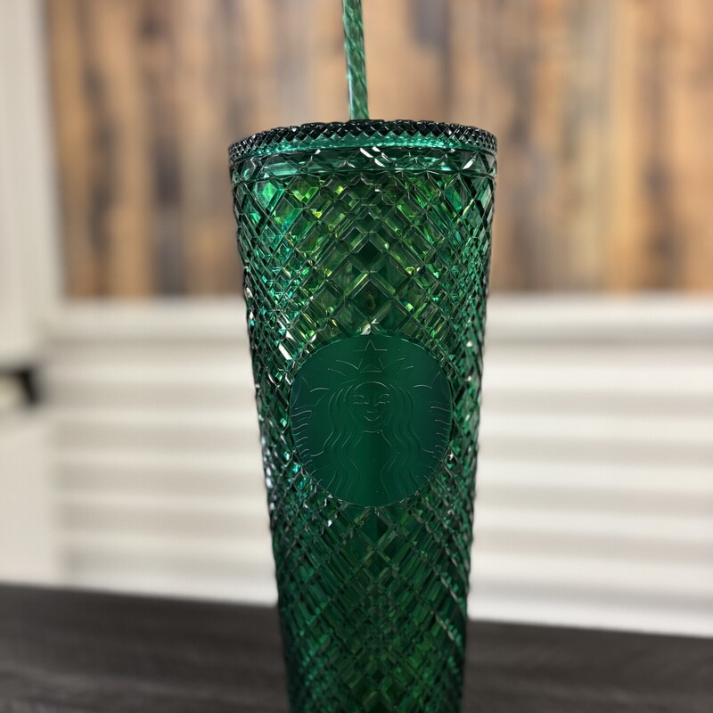Green Starbucks Cup, Size: 24oz
