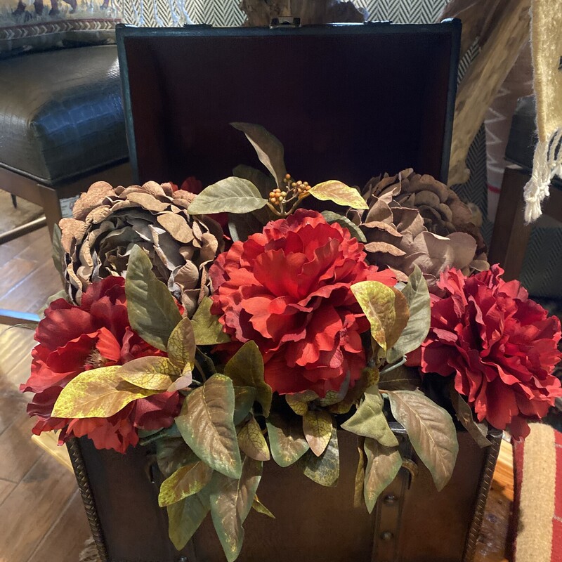 Trunk With Faux Flowers