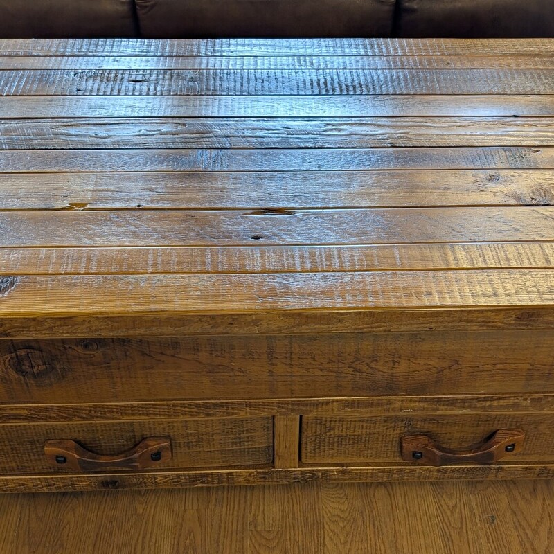 Rustic Coffee Table, 4 Drawer
48 x 30 x 20h