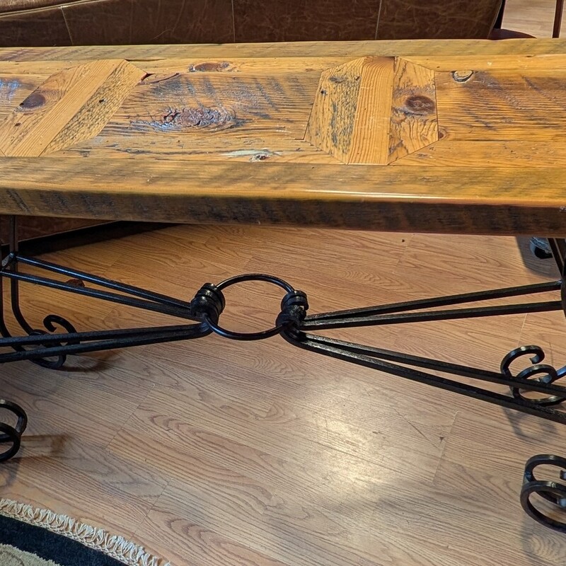Rustic Wood & Metal Sofa Table
54 x 17 x 28h