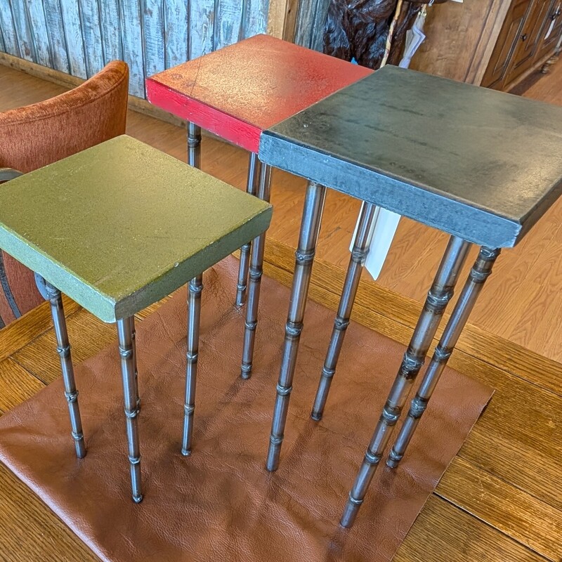 Colorful Small Tables, Set Of 3
All 7.5 Square
15h
16.5h
18h