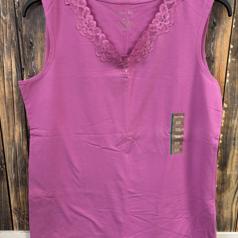NWT Purple White Stag Tank, Size: XL