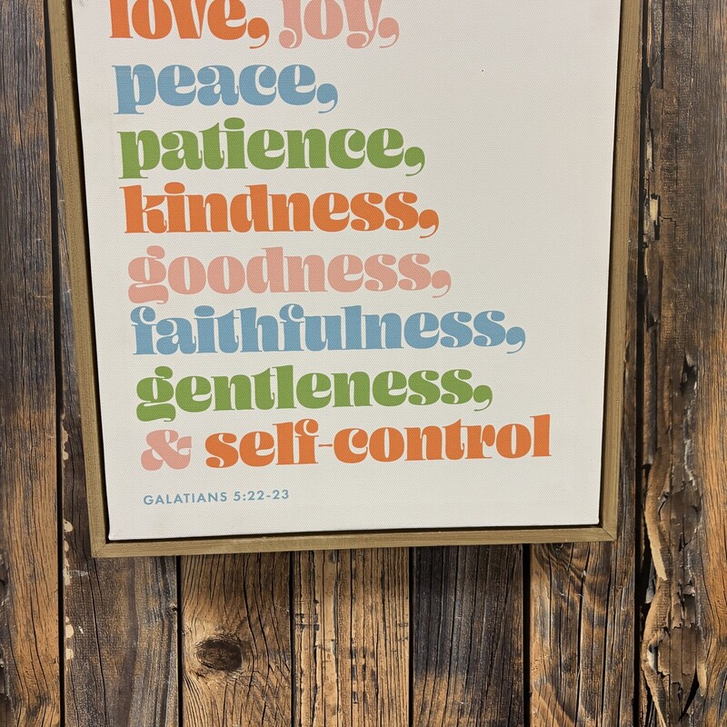 Fruits Of The Spirit Deco, Size: 12x14 In