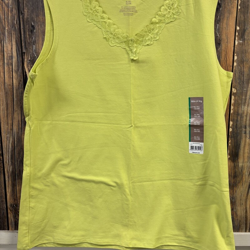 NWT Green White Stag Tank, Size: XL