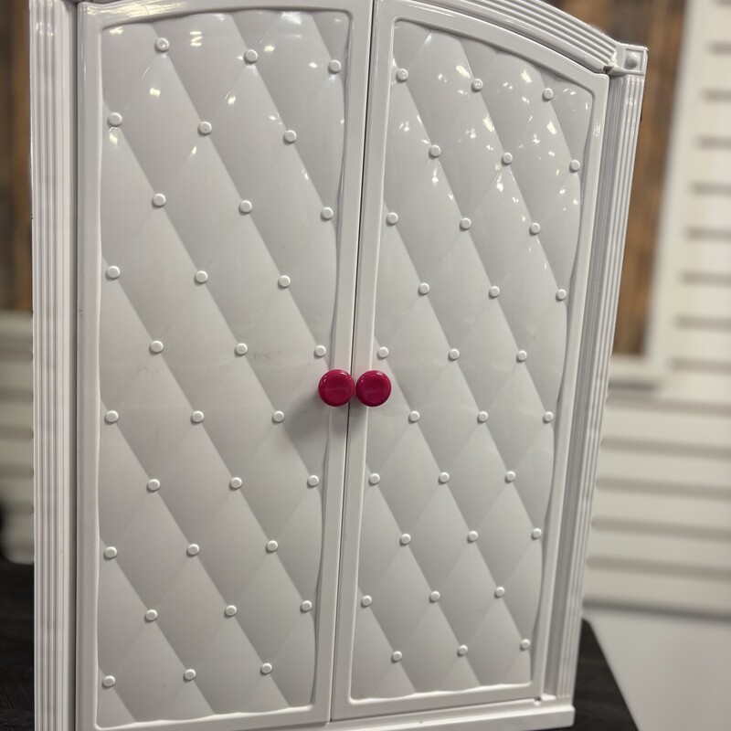 Doll Wardrobe, Size: 12x15x6 * Has a few scuffs