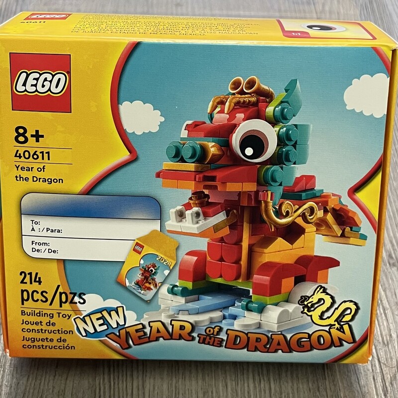 Lego Year Of Dragon 40611, Multi, Size: 8Y+
NEW