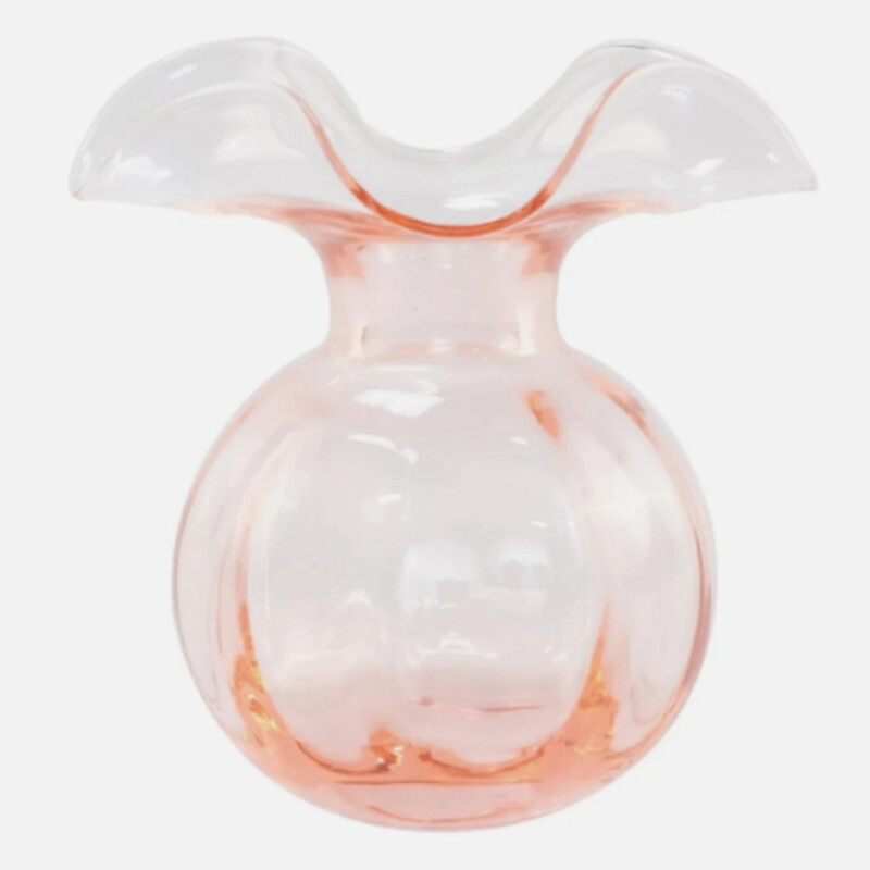 Vietri Hibiscus Glass Bud Vase
Pink Glass
Size: 4.5x5.25H
Skilled Tuscan artisans reimagine the beauty and delicate nature of the hibiscus flower in our mouthblown Hibiscus Glass. Curving, romantic, and fresh, the collection exudes easy elegance! Great gift idea!
NEW Retail $69   INCLUDES GIFT BOX
Coordinating Pieces Sold Separately