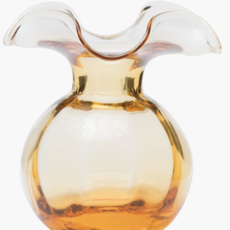 Vietri Hibiscus Glass Bud Vase
Amber Glass
Size: 4.5x5.25H
Skilled Tuscan artisans reimagine the beauty and delicate nature of the hibiscus flower in our mouthblown Hibiscus Glass. Curving, romantic, and fresh, the collection exudes easy elegance! Great gift idea!
NEW Retail $69    INCLUDES GIFT BOX
Coordinating Pieces Sold Separately