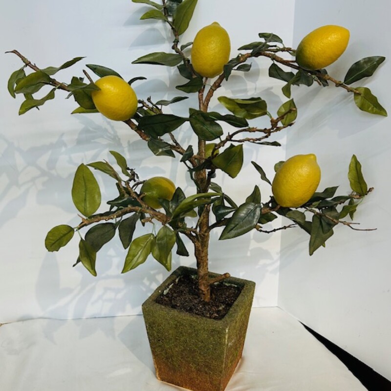 Faux Lemon Tree In Pot