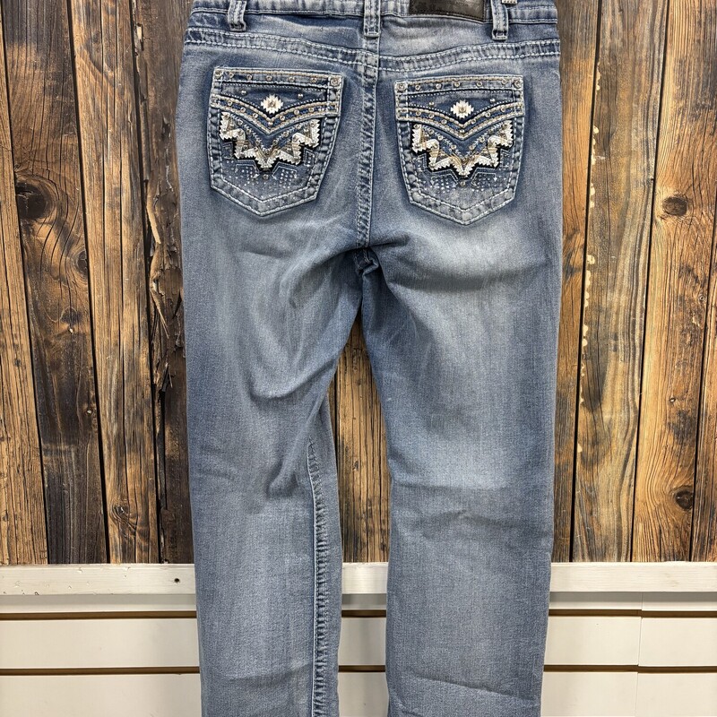 Sky Rhinestone Jeans, Size: 13/14