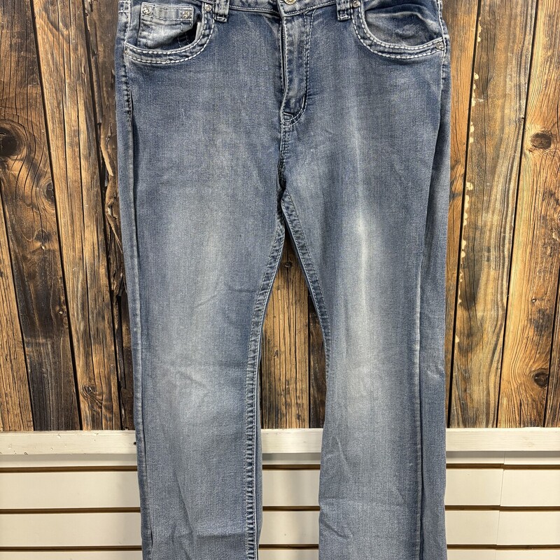 Sky Rhinestone Jeans, Size: 13/14