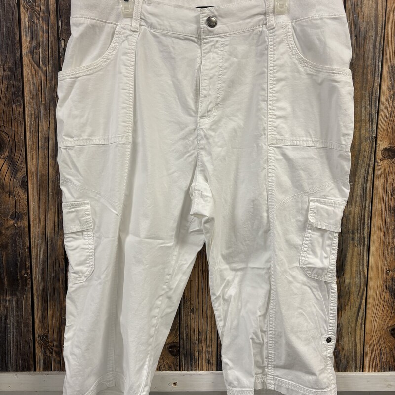 White Lee Capris, Size: 18