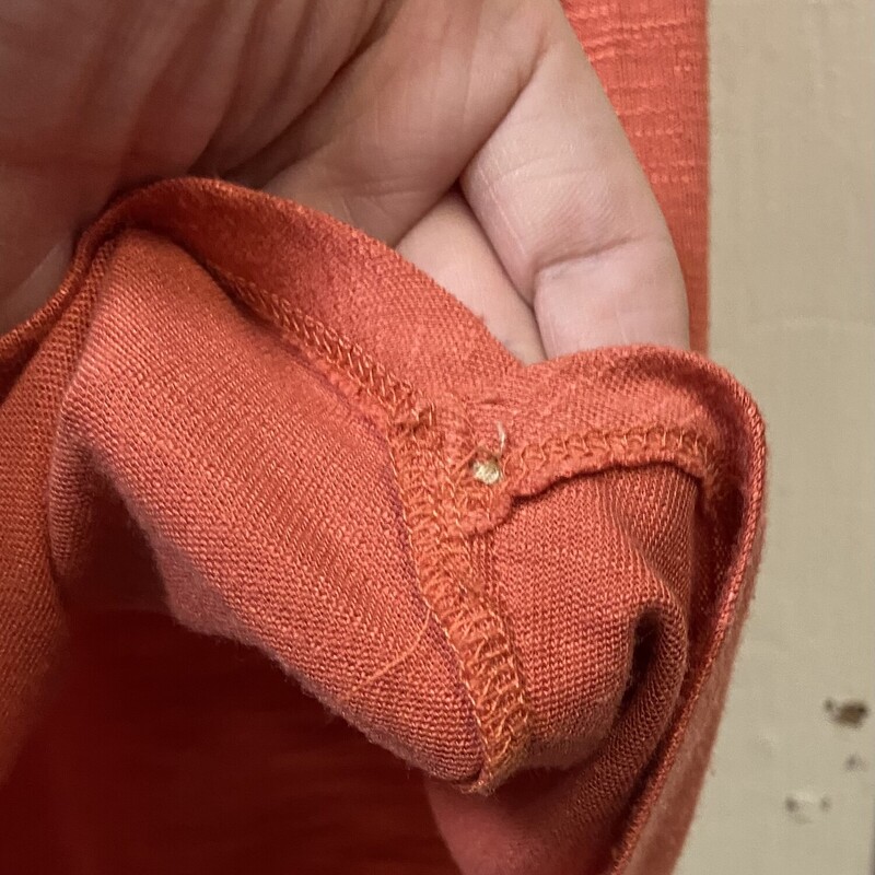 Org Bttn Trim Tee<br />
Orange<br />
Size: S R $52