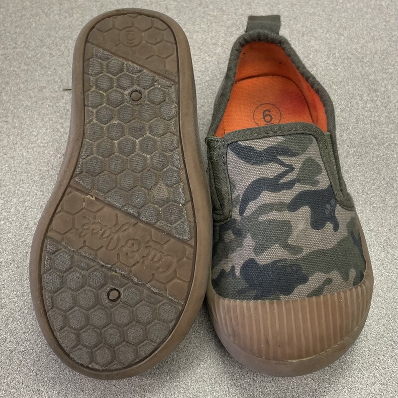Cat & Jack Slip On Shoes, Camo, Size: 6T