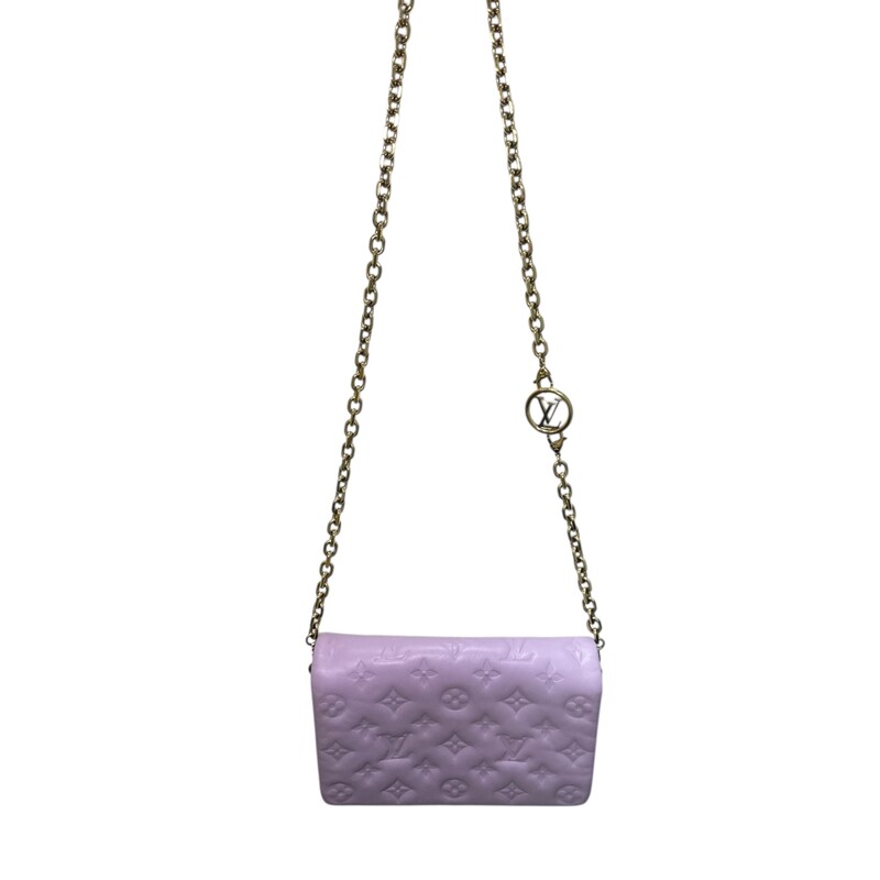 Louis Vuitton Coussins Leather Embossed Crossbody<br />
<br />
Date Code: Microchip<br />
<br />
Dimensions: 8 L x 5 H inches<br />
<br />
In very good condition.  Some faint sctraches on hardware.<br />
<br />
Does not come with original box or bag.