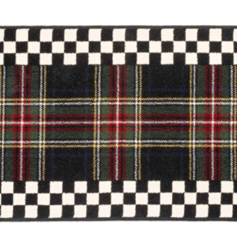 MacKenzie Childs Tartan Plaid Rug
Red Green Yellow Black Cream
Size: 3x5 80% Wool 20% Nylon
his wool-blend tartan rug is woven in Scotland using the Axminster method, which is known for superior durability that comes from interweaving the pile and backing.
NEW Retail $599