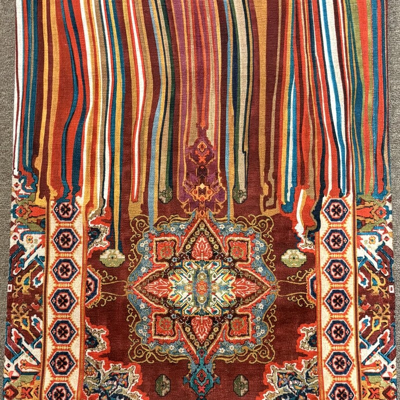 Tessitura Toscana Bordeaux Rug
Rust Gold Green Tan Blue
Size: 20x32L
With its original design, it characterizes every room in the house, you can use it in the kitchen, bedroom, at the entrance and in the bathroom. Practical and durable with a unique pattern. Tip Tapp Rugs by Tessitura Toscana Telerie are great indoor/outdoor rugs.  You can spruce up any space with these rugs.  Whether it is your kitchen, entryway, bathroom or porch they will bring some color and flair.  Due to its small grips on the bottom side your rug will be stable and be non-slip.  Machine washable.  Rugs come in a  recycled polyester case.  80% recycled polyester 20% polyester.
NEW Retail $55+