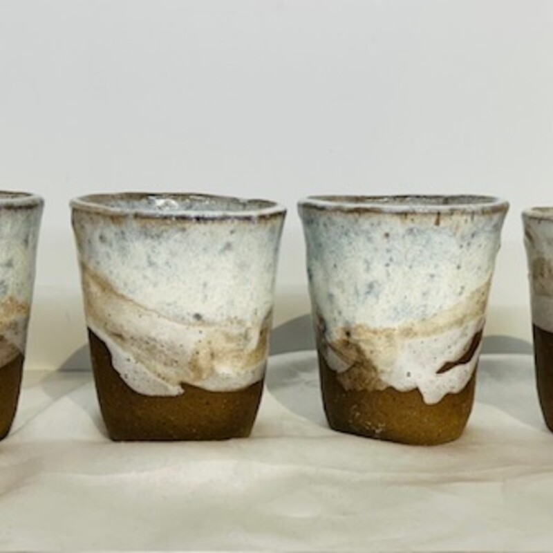 Set4 Drip Glaze Cups