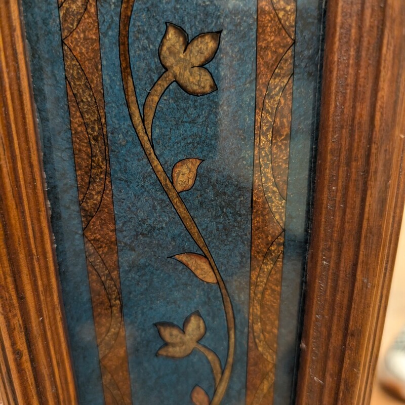 Carved Wood W/Glass Inlay Mirror<br />
49w x 35h