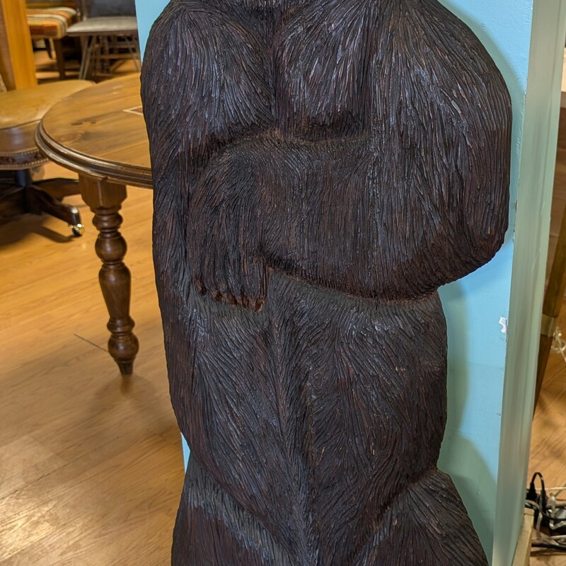 Black Forest Bear Relief, Antique, Carved
20w x 59h x 2d