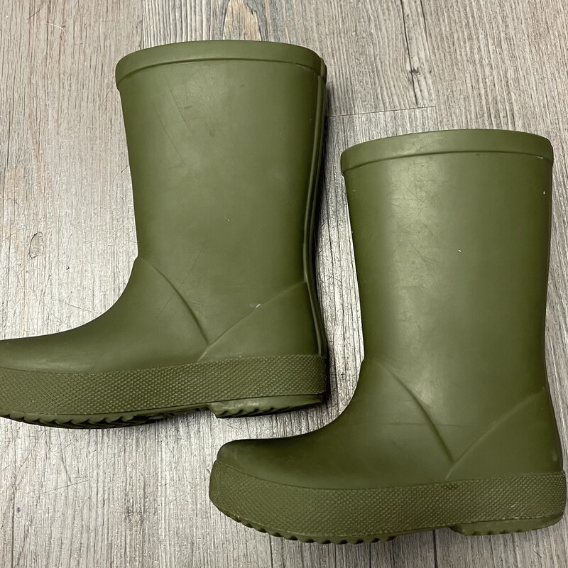 Zara Rain Boots, Green, Size: 6T