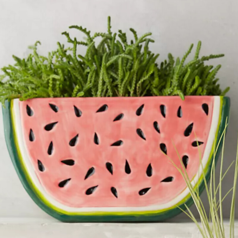 Anthropologie Watermelon Pot
Green Pink White Black
Size: 9.5x5H