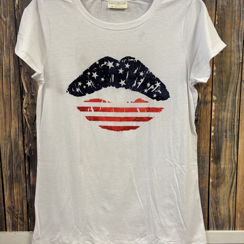 Patriotic Lip Shirt, Size: M