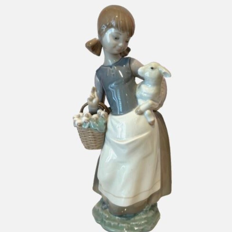 Lladro Girl With Lamb