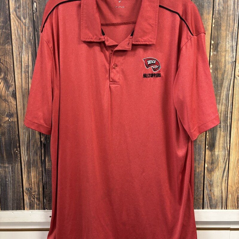 Red WKU Topppers Polo, Size: XL