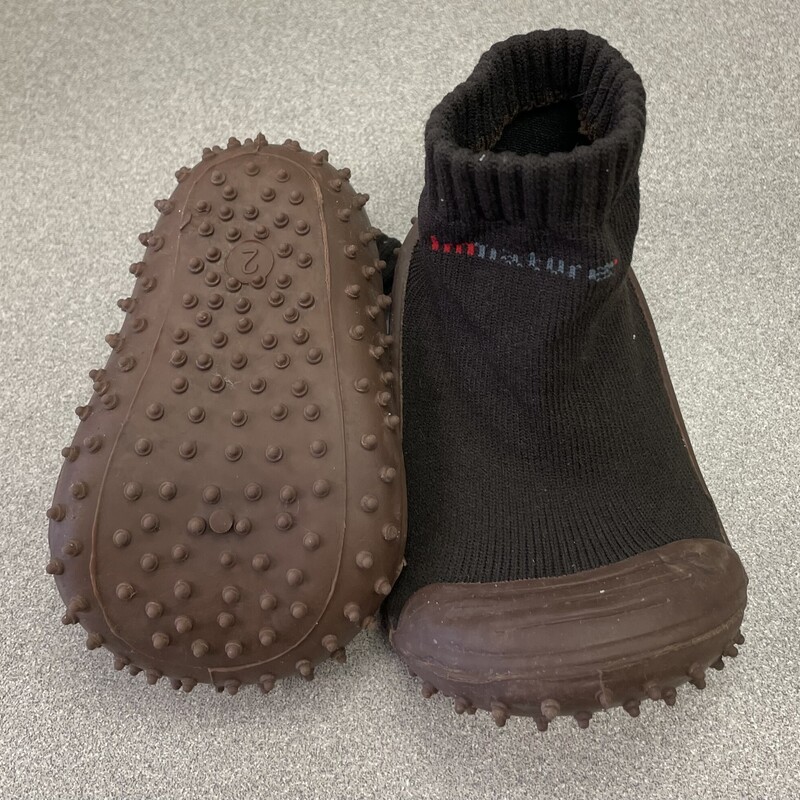 Non Slip Socks Shoes, Brown, Size: 5T