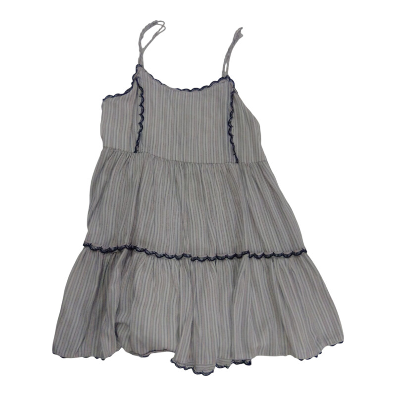 Dress: White Blue Lace