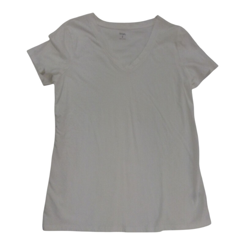 Shirt: White V Neck