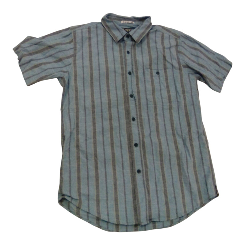 Shirt: Button Up Blue Gre