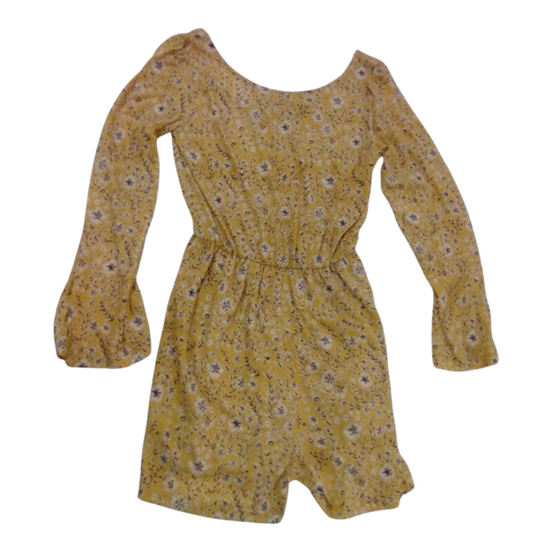 Romper: Yellow Flowers