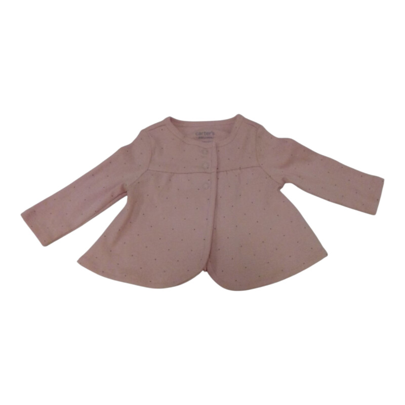 Cardigan: Pink W/ Dots