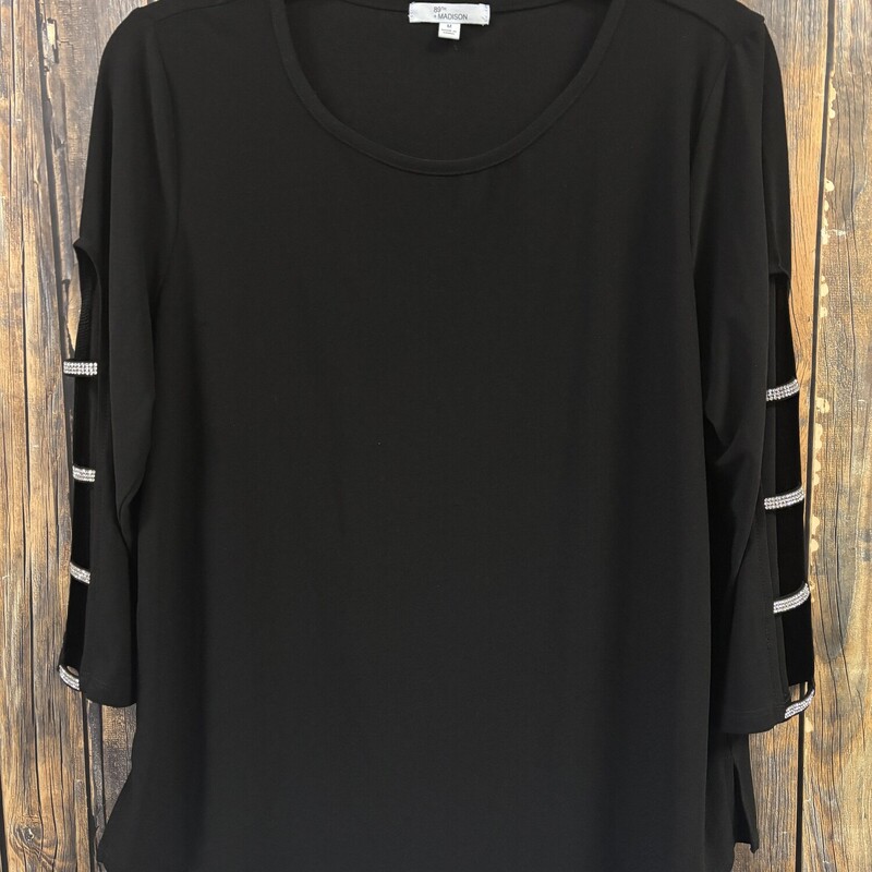 Black Diamond Sleeve Top, Size: M