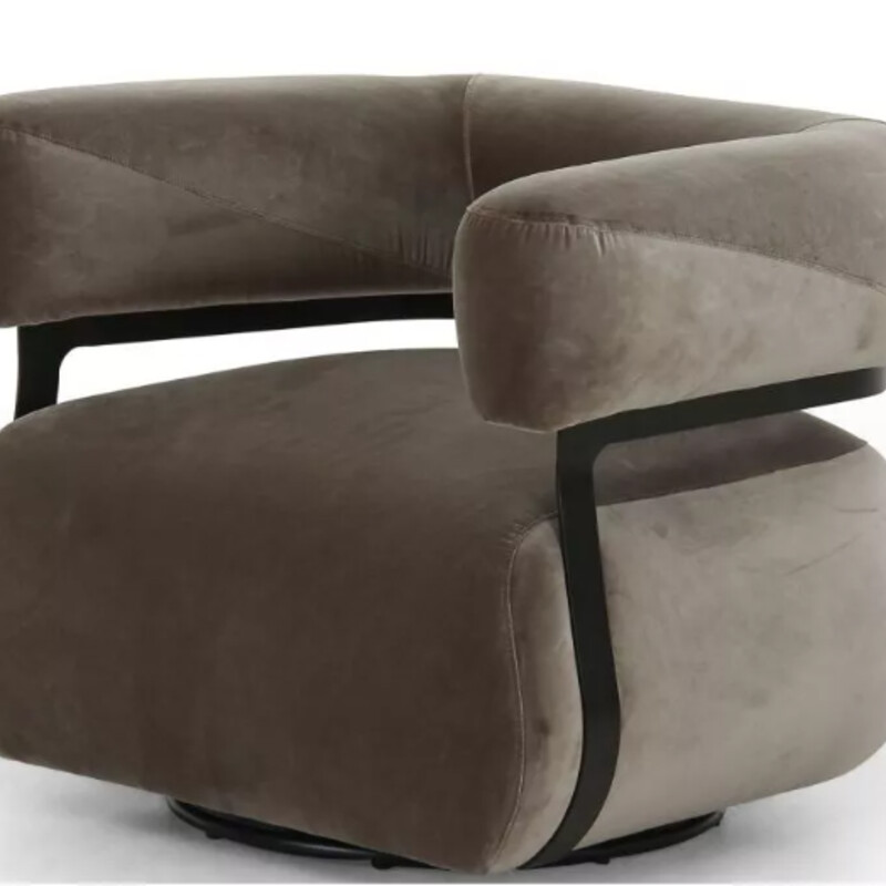 Four Hands Velvet Swivel