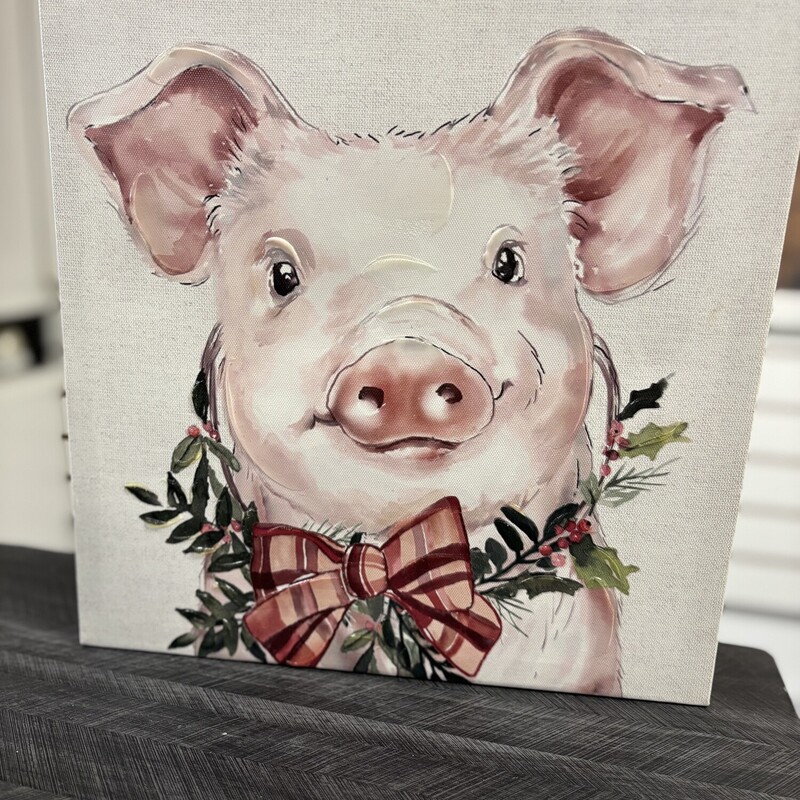 Pig Decor, Size: 12x12 In