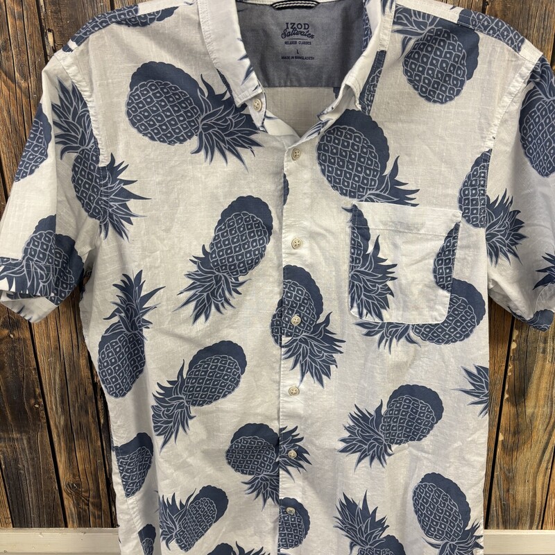 IZOD Pineapple Shirt, Size: L