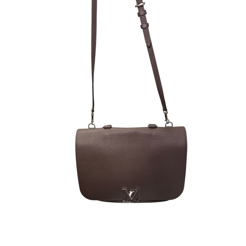 Louis Vuitton Taurillon Volta Violet Bag<br />
<br />
Date Code:  MI5125<br />
<br />
Dimensions:<br />
10.5 L x 4 W x 10 H<br />
<br />
In very good condition. Light scratching to the hardware. Light scuffs on the bag.<br />
<br />
Comes with the original dust bag. No box.