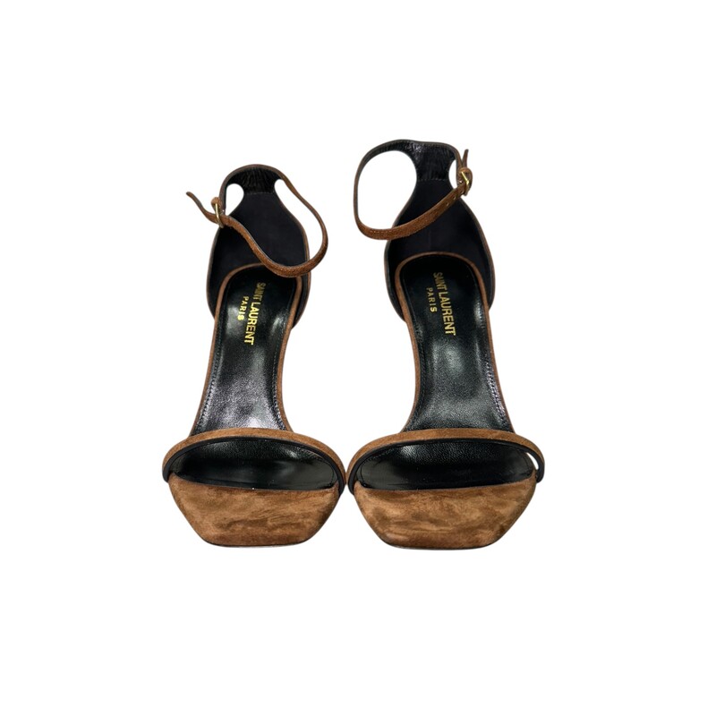 Ysl Opyum Suede Brown<br />
<br />
Size: 37<br />
<br />
In very good condition. Light marks on the shoes.<br />
<br />
Comes with the original box.