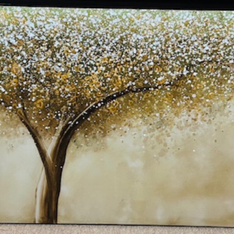 3D Metallic Tree Canvas
Silver Gold White Size: 60 x 30H